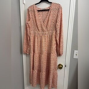 Polka Dot Long Sleeve Dress